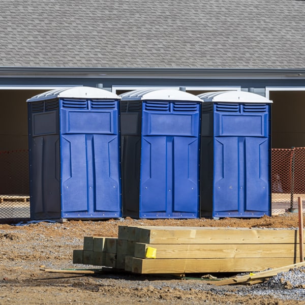 how often are the portable toilets cleaned and serviced during a rental period in Gerald Missouri